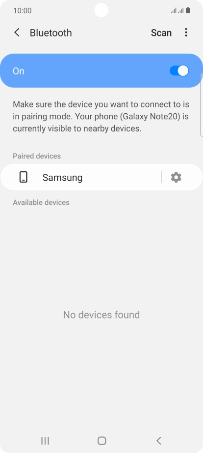 Press the Home key to return to the home screen.