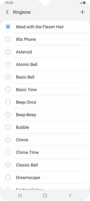 Press the Home key to return to the home screen.