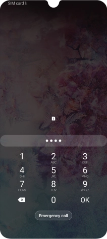If you're asked to key in your PIN, do so and press OK.
