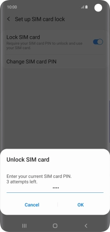 Key in your PIN and press OK.