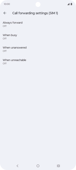 Press the Home key to return to the home screen.