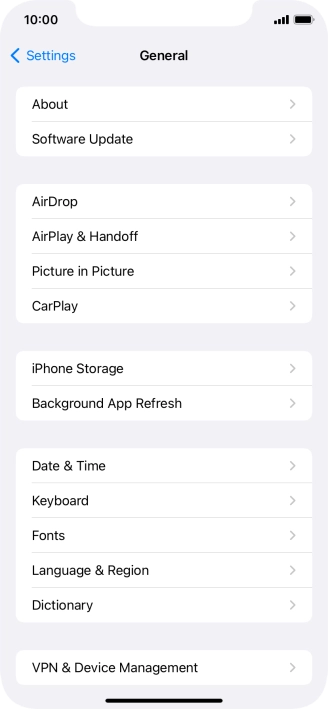Press Background App Refresh.