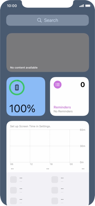 Slide your finger upwards on the screen.