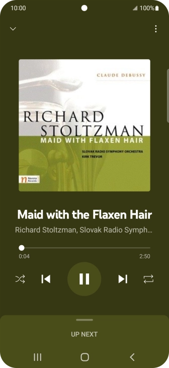 Press arrow right to go to the next audio file.