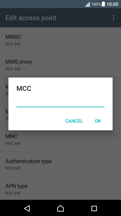 Key in 505 and press OK.