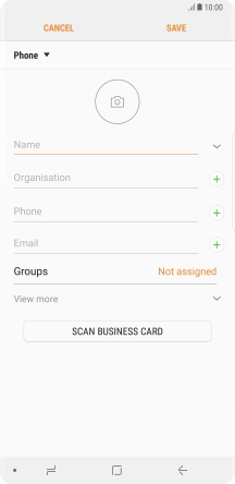 Press the address book drop down list.