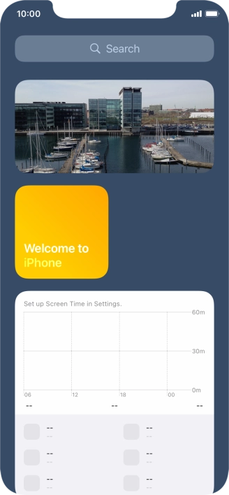 Press and hold the required Widget Stack.