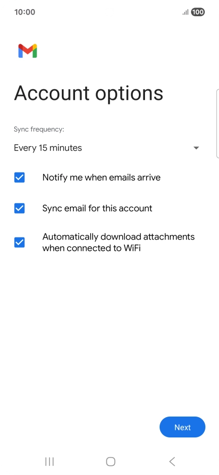 Press the drop down list below 
