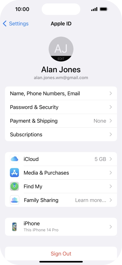 Slide your finger upwards starting from the bottom of the screen to return to the home screen.
