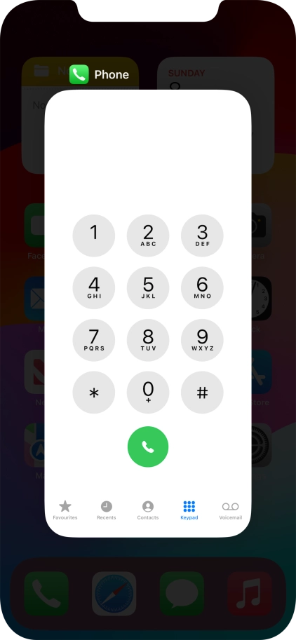 Slide upwards on the required application to end it.