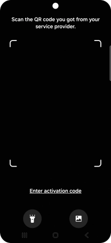 Place the QR code you've received inside the phone camera frame to scan the code.