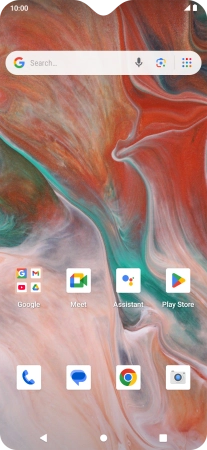 Slide your finger downwards starting from the top of the screen.