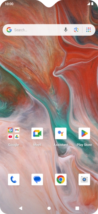 Slide your finger downwards starting from the top of the screen.