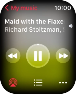 Turn the Digital Crown to select the required volume.