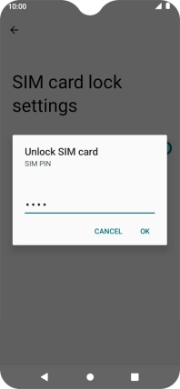 Key in your PIN and press OK.