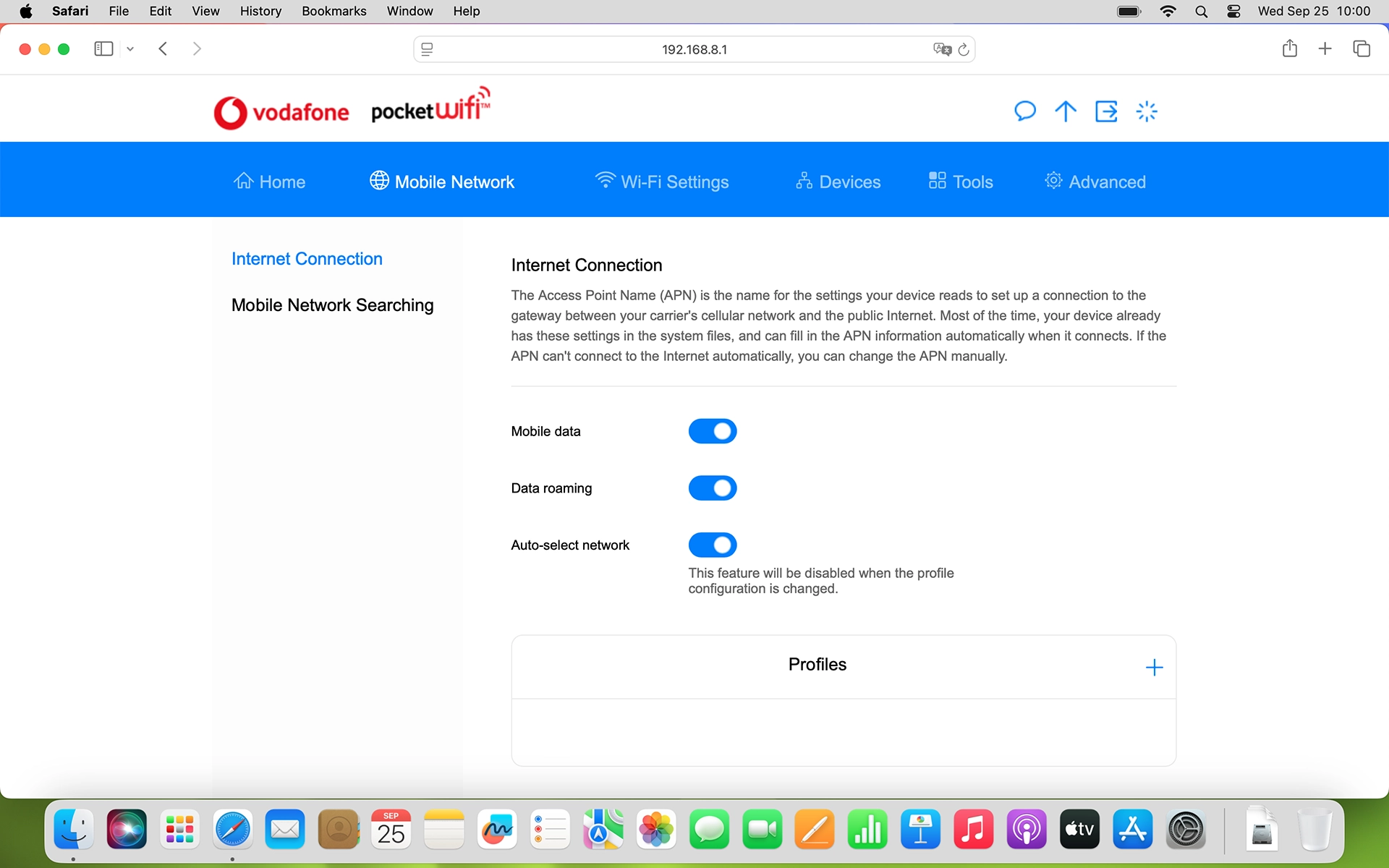 Click the indicator next to 