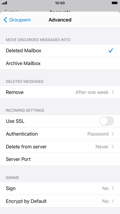 Press Authentication.