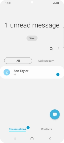 Press the new message icon.