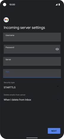 Press the drop down list below 