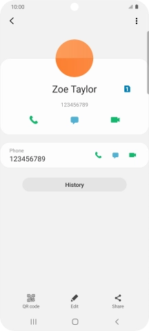Press the call icon next to the required number.