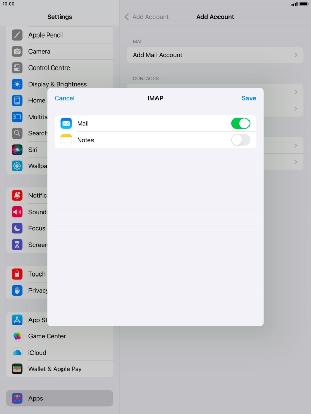 Press Save. Your email account has now been set up. To select more settings for incoming and outgoing server, proceed with the following steps.