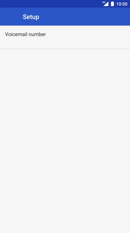 Press Voicemail number.