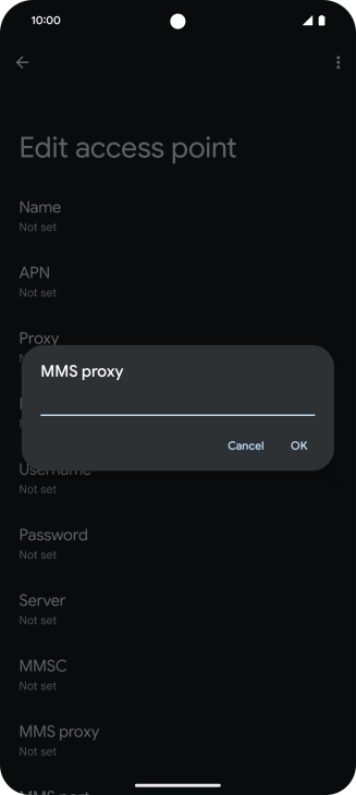 Key in 10.202.002.060 and press OK.