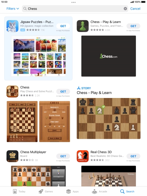 Press the required app.