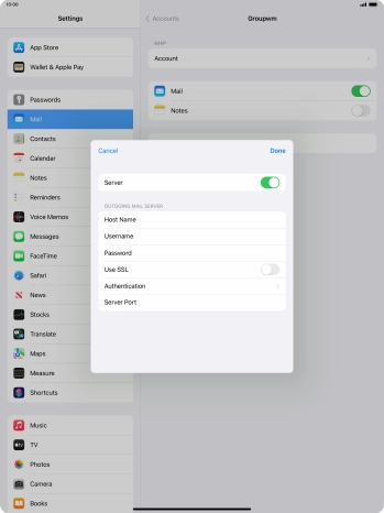Press Authentication.