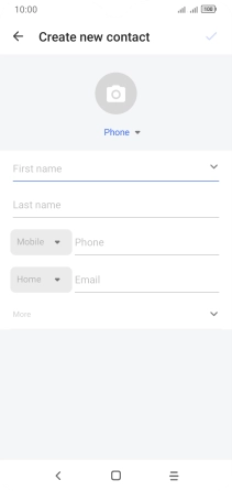 Press the address book drop down list.