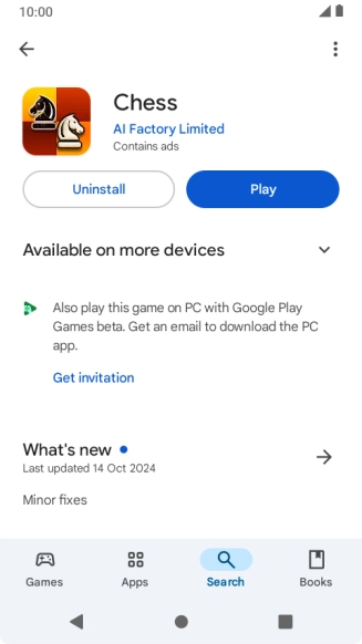 Press the Home key to return to the home screen.