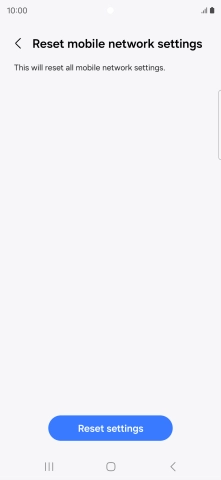 Press Reset settings.