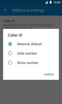 Press Show number to turn on caller identification.