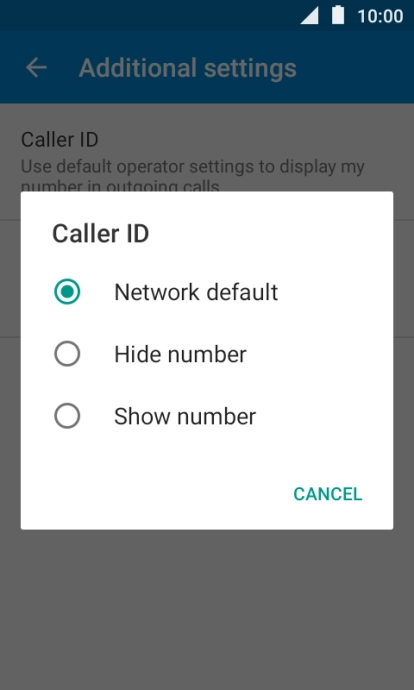 Press Show number to turn on caller identification.