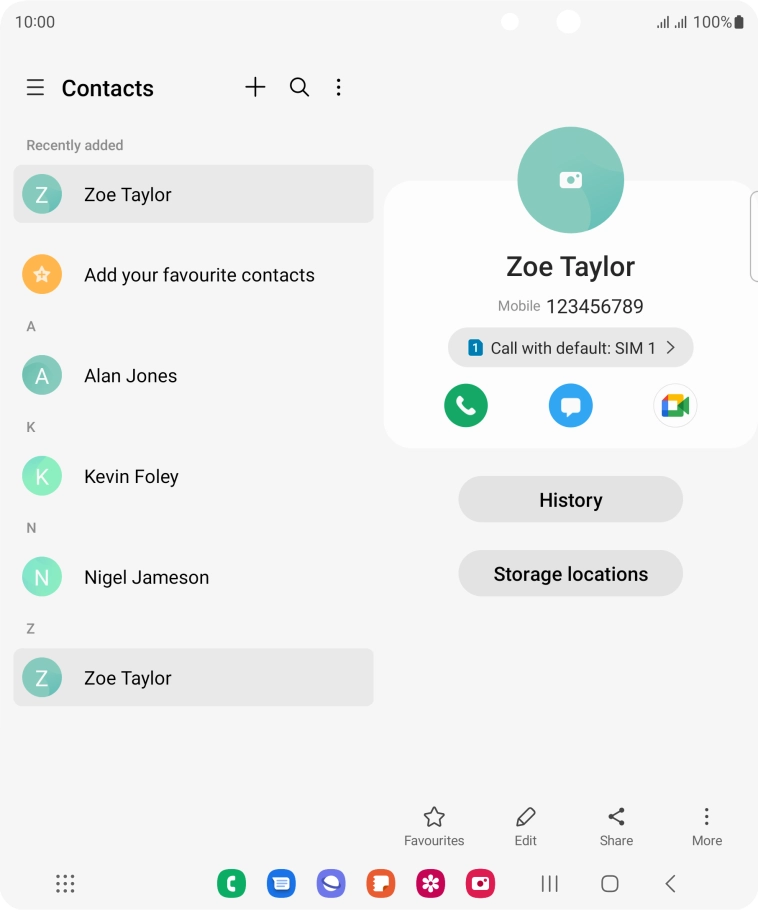 Press the Home key to return to the home screen.