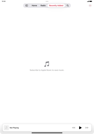 Press the iPad icon.