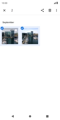 Press the share icon.