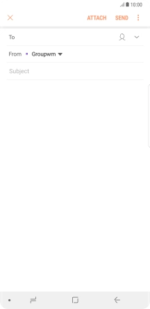 Press To and key in the first letters of the recipient's name.