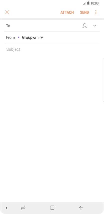 Press To and key in the first letters of the recipient's name.