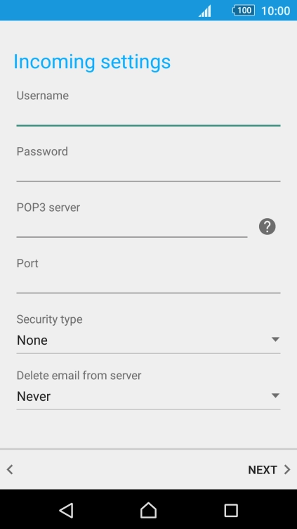 Press the field below 