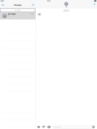 Press the Home key to return to the home screen.