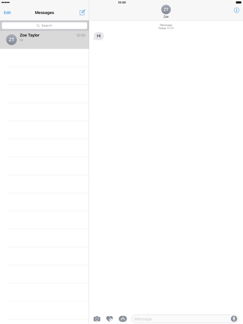 Press the Home key to return to the home screen.