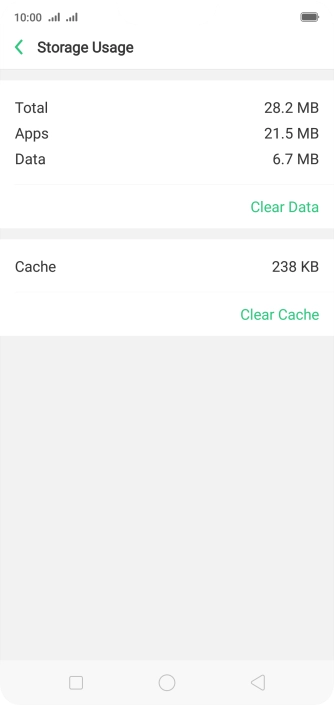 Press Clear Cache.