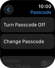 Press Turn Passcode Off and key in the current lock code.