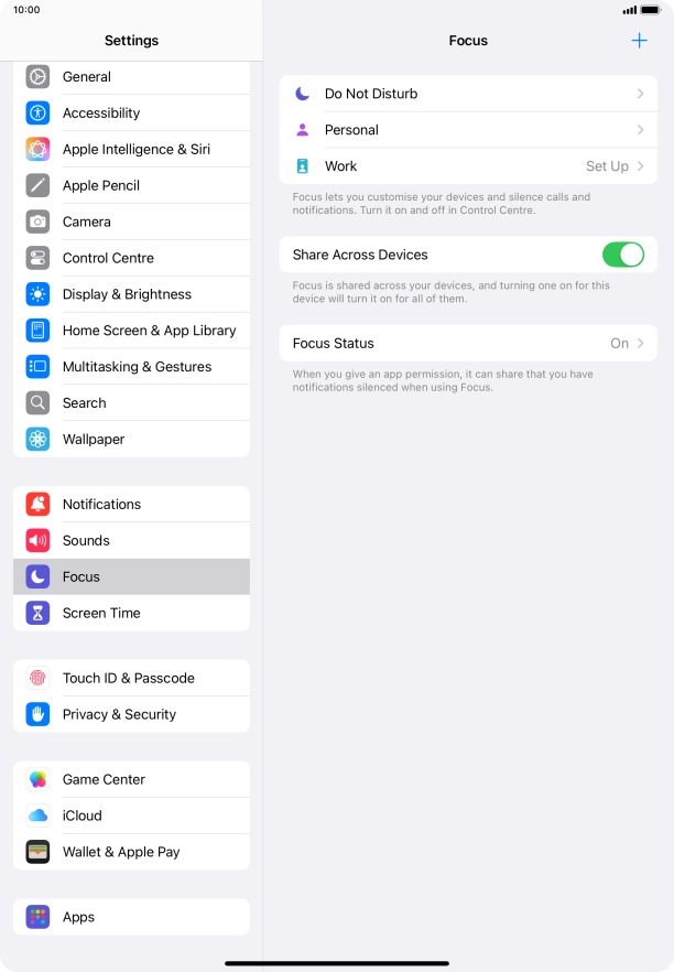 Press Do Not Disturb.