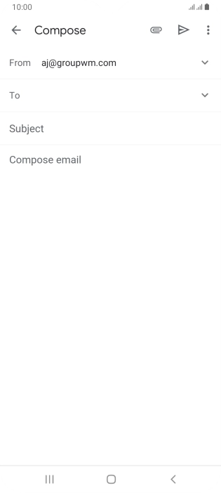 Press To and key in the first letters of the recipient's name.