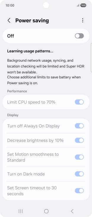Press the indicator below 