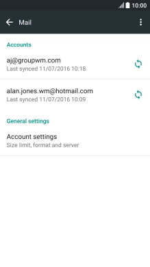 Press Account settings.