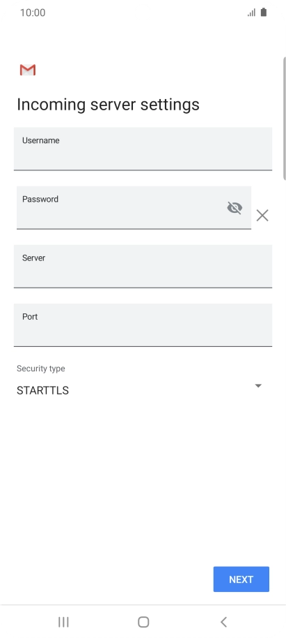 Press the field below 