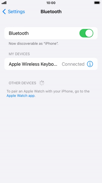 Press the Home key to return to the home screen.